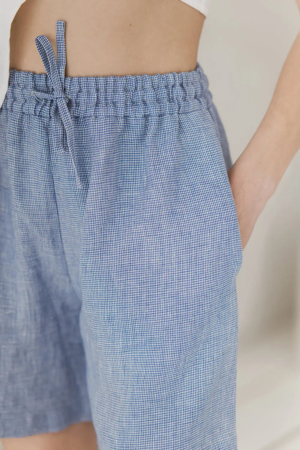 Leinen-Shorts – lockere Passform mit elastischem Bund