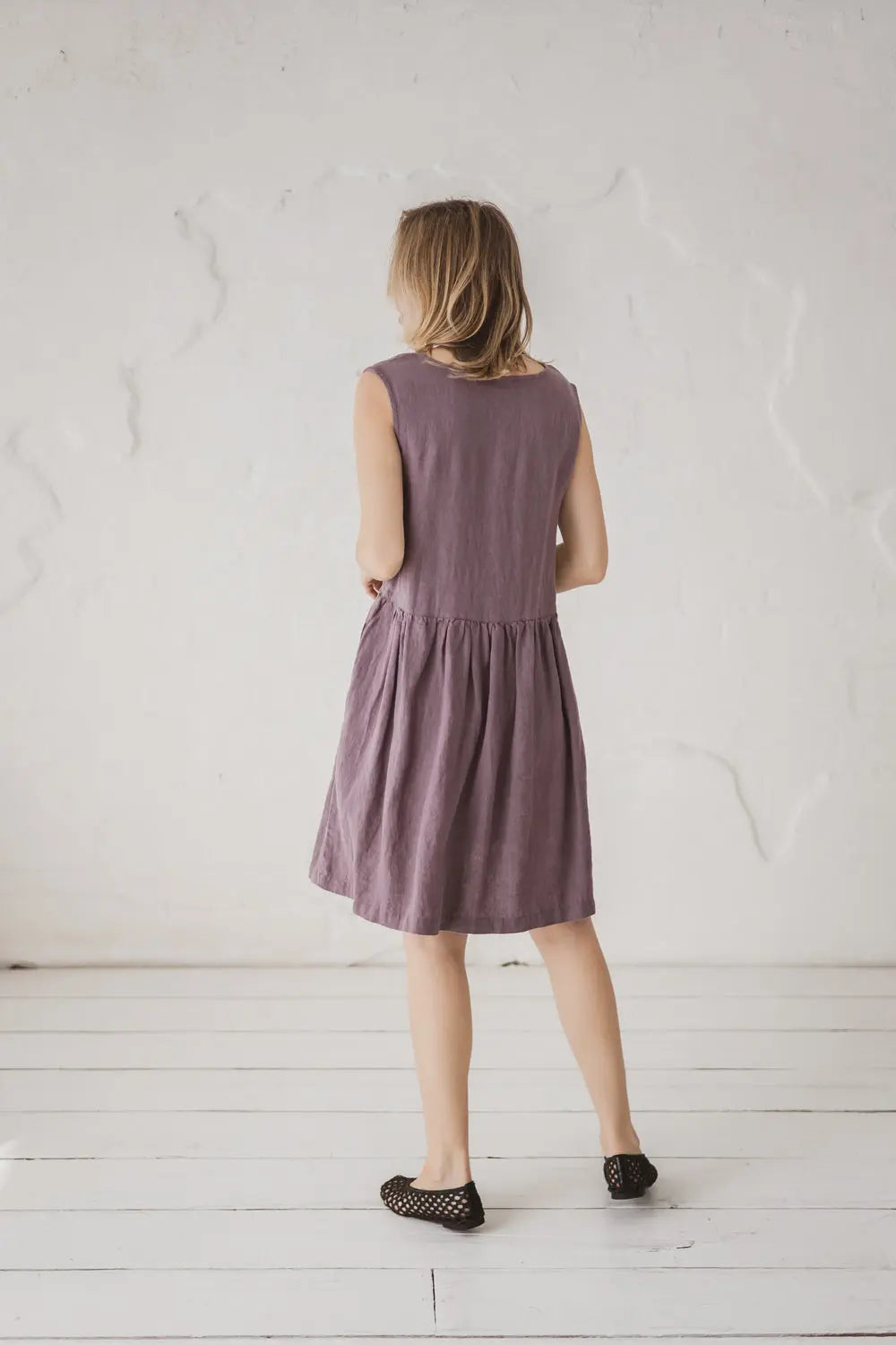 Leinenkleid mit Taschen