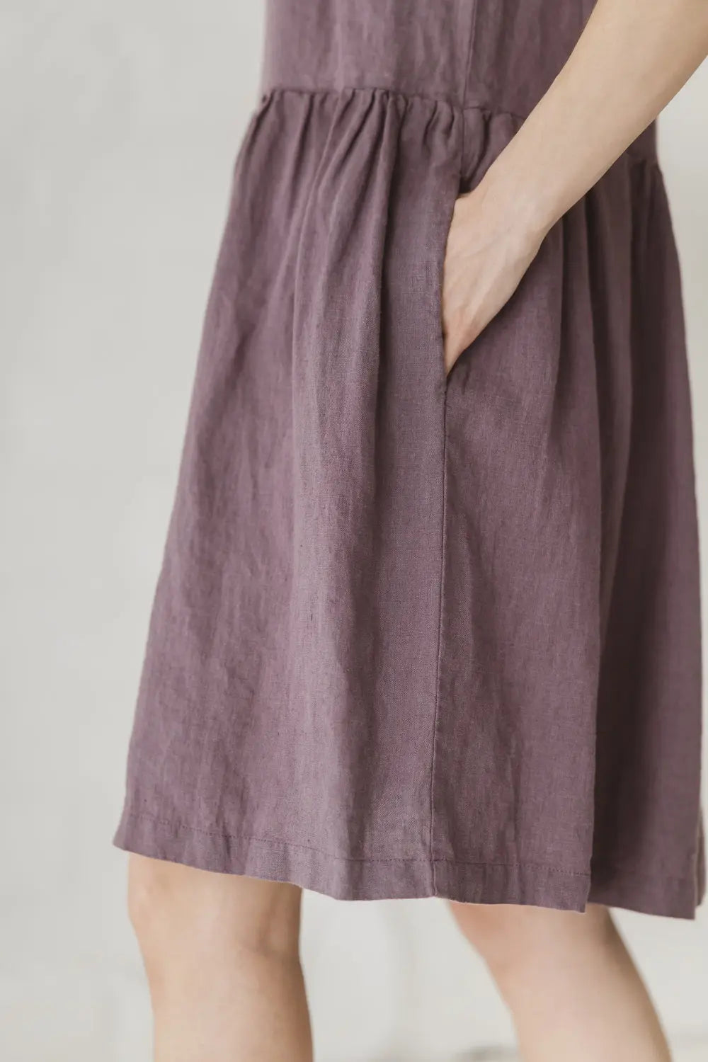 Leinenkleid mit Taschen