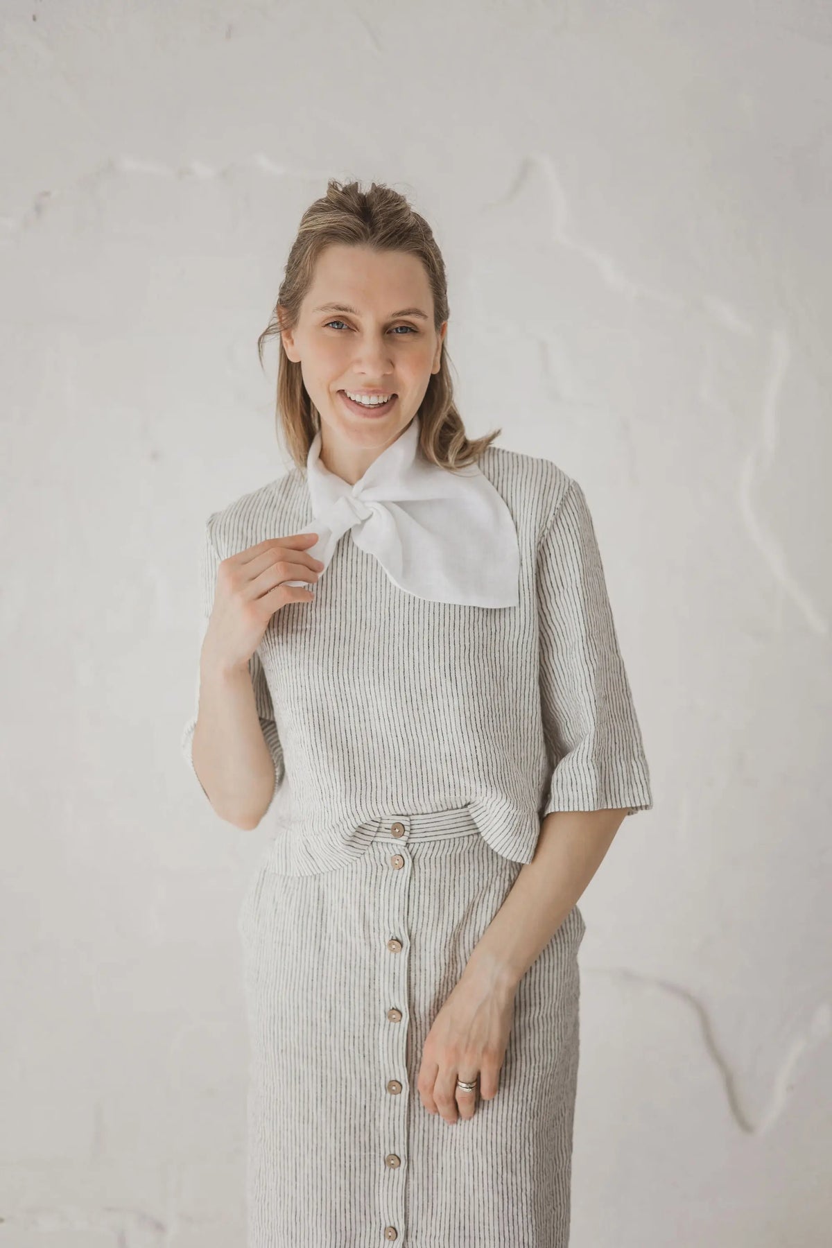 Linen Boxy Crop Top - Chloe Epic Linen