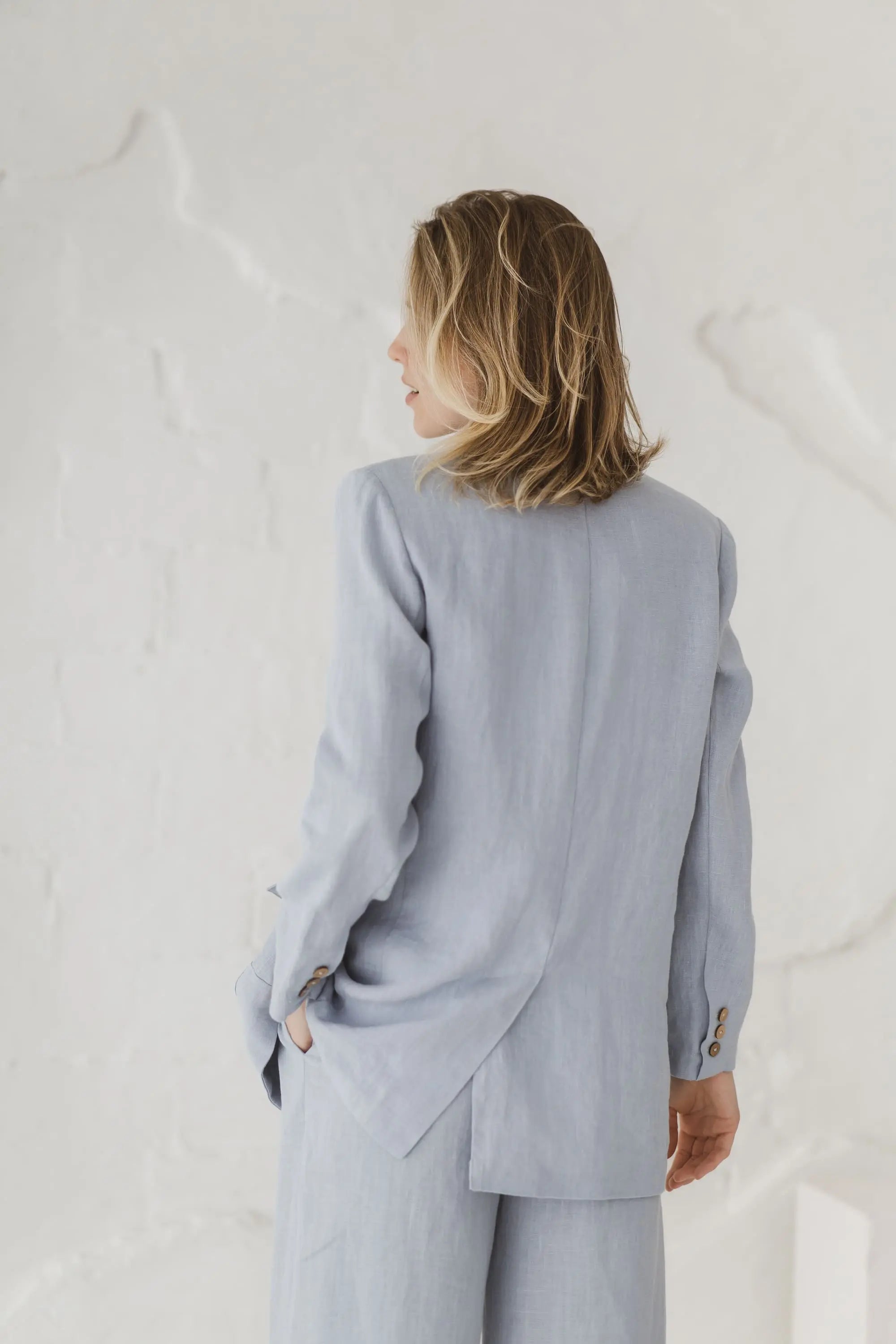 Minimalist Oversized Linen Blazer Epic Linen
