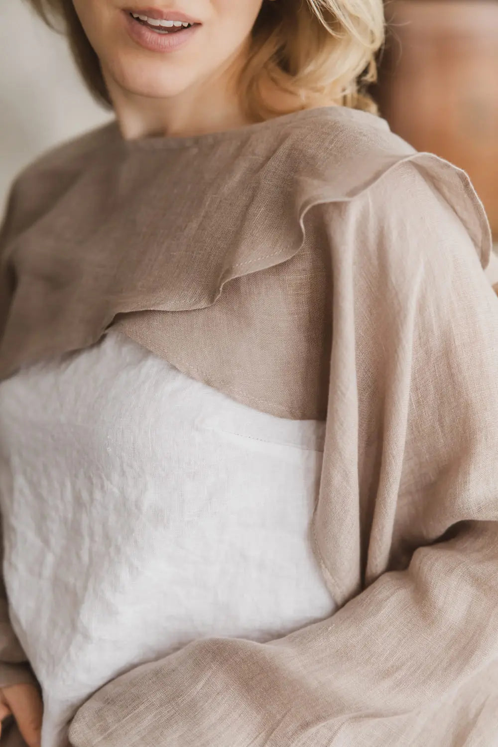 Linen Bolero - Lightweight Gauze Summer Shrug