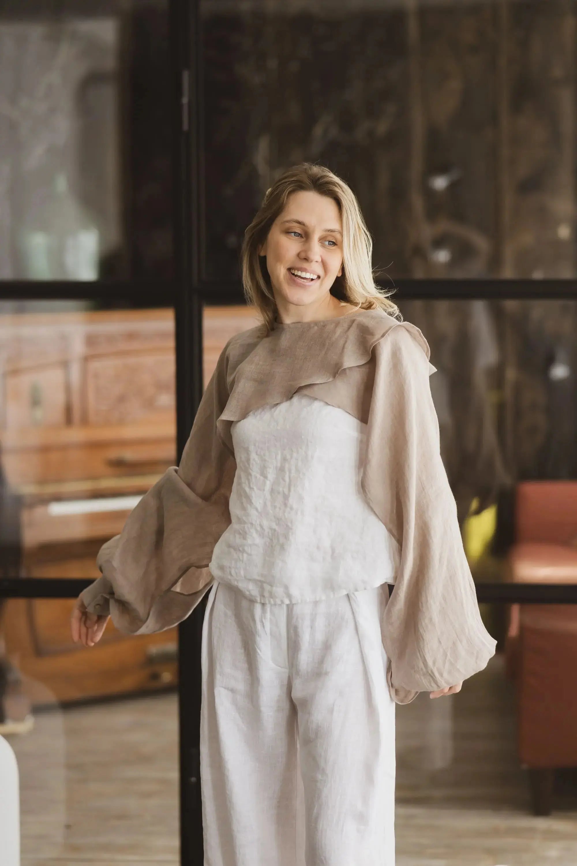 Linen Bolero - Lightweight Gauze Summer Shrug Epic Linen