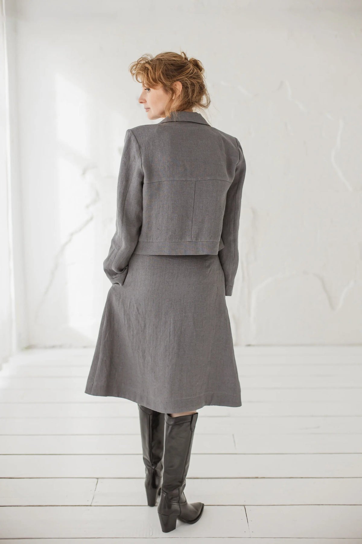 Heavy Linen Wrap Skirt Epic Linen