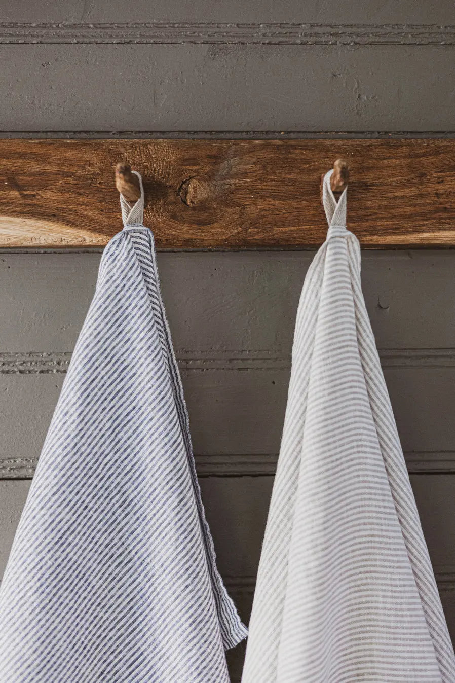 Stonewashed Linen Kitchen Tea Towels Set of 2 Pattern Epic Linen