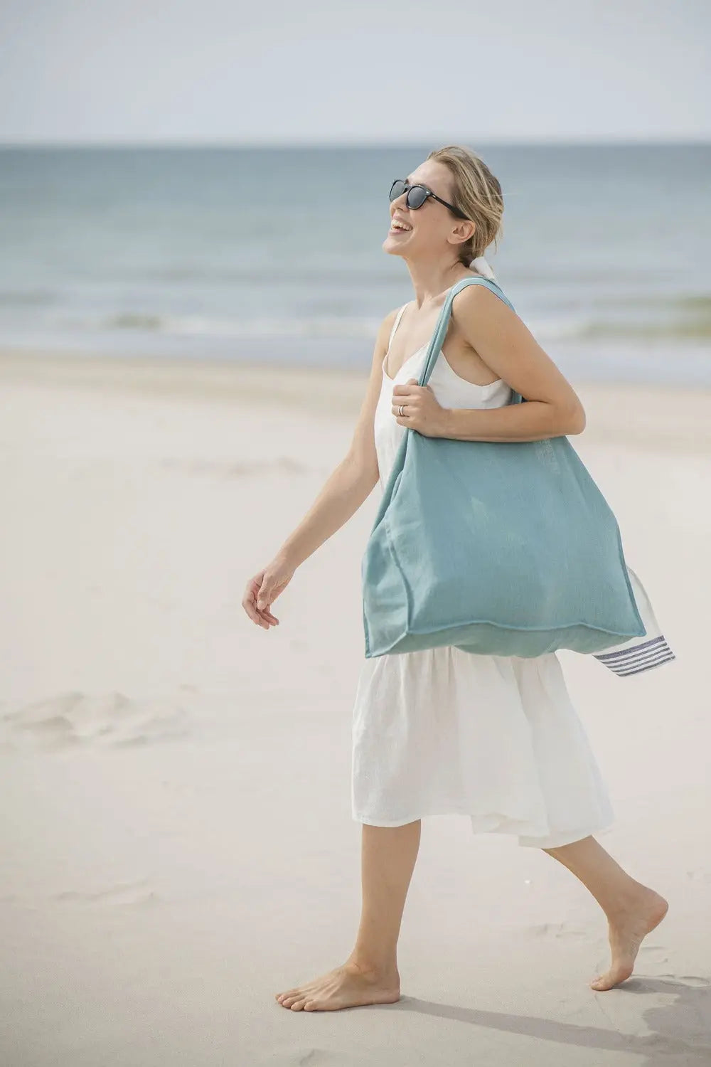 Linen Beach Tote – Carryall Bag