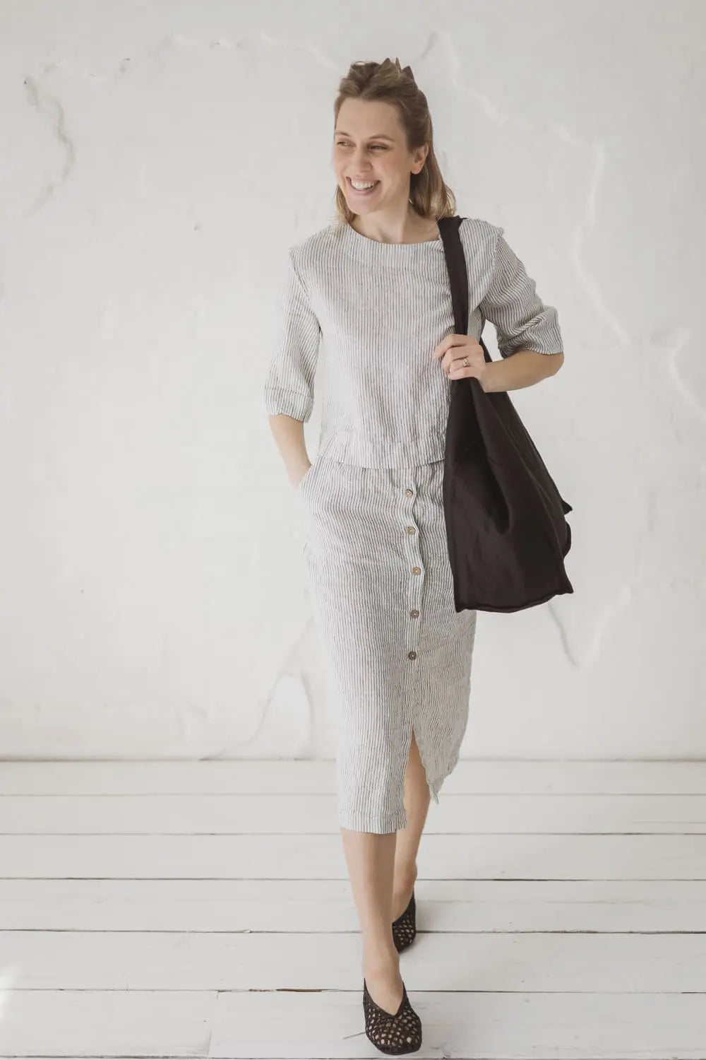 Linen Tote Bag – Dual Reversible Day & Night Carryall Epic Linen