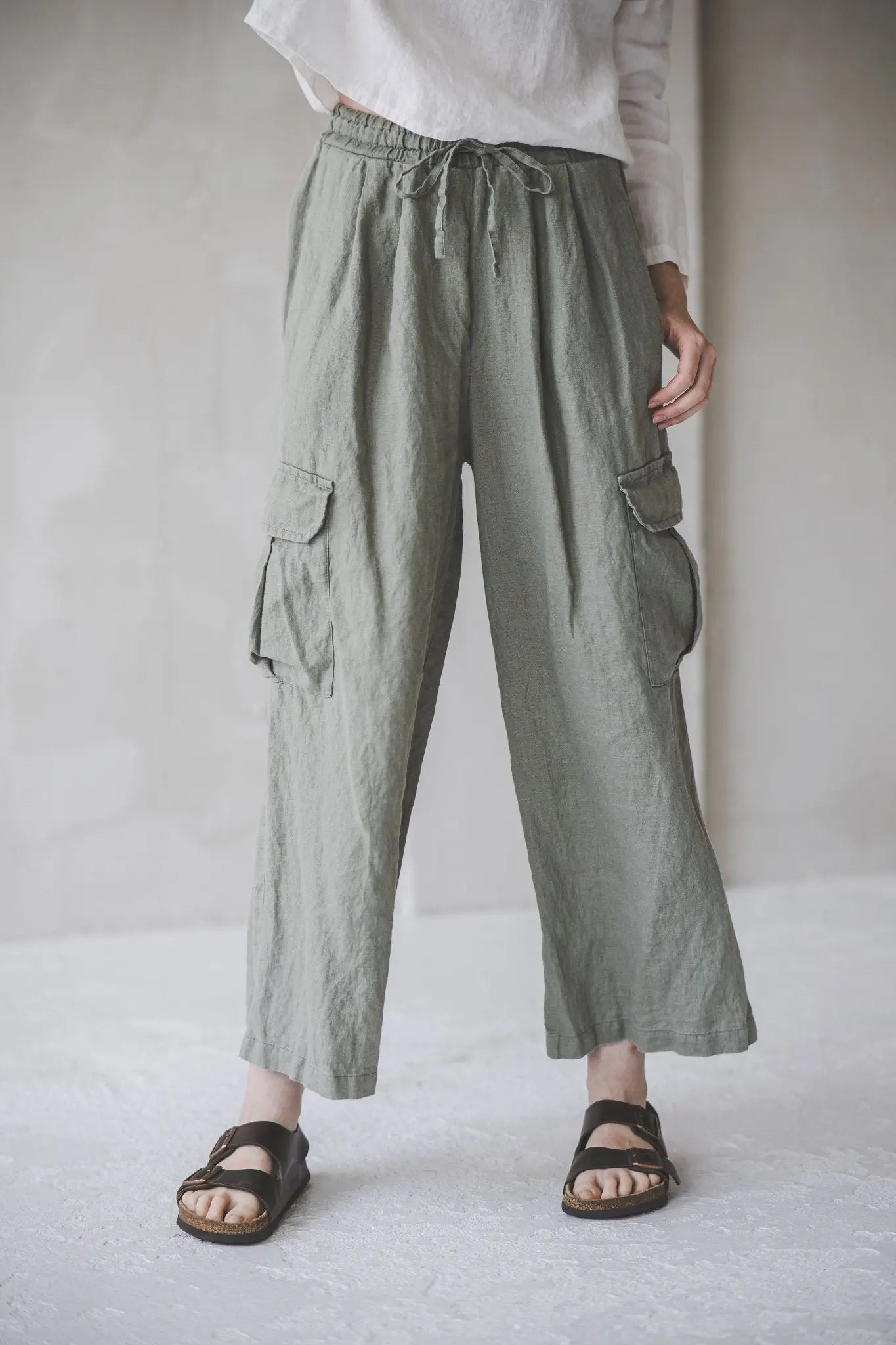Cargo Loose Linen Pants - Epic Linen luxury linen
