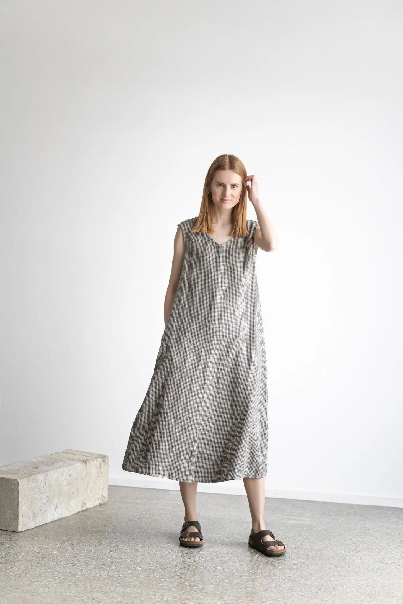 Elegant Linen Maxi Dress - Epic Linen luxury linen