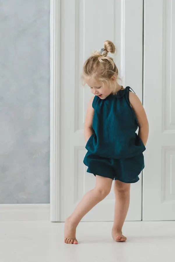 Linen Shorts set for Girls - Epic Linen luxury linen