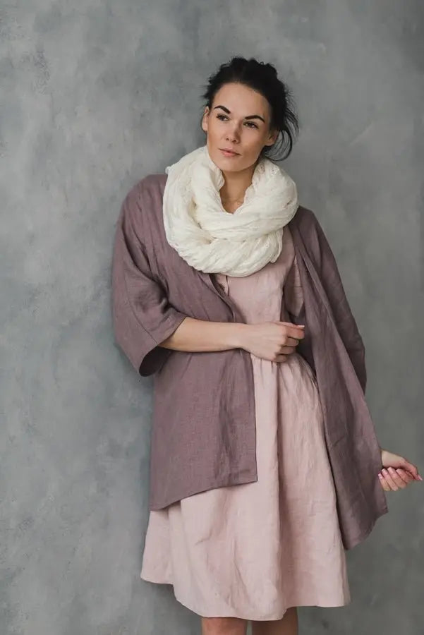 READY TO SHIP Linen Kimono Jacket - Epic Linen luxury linen