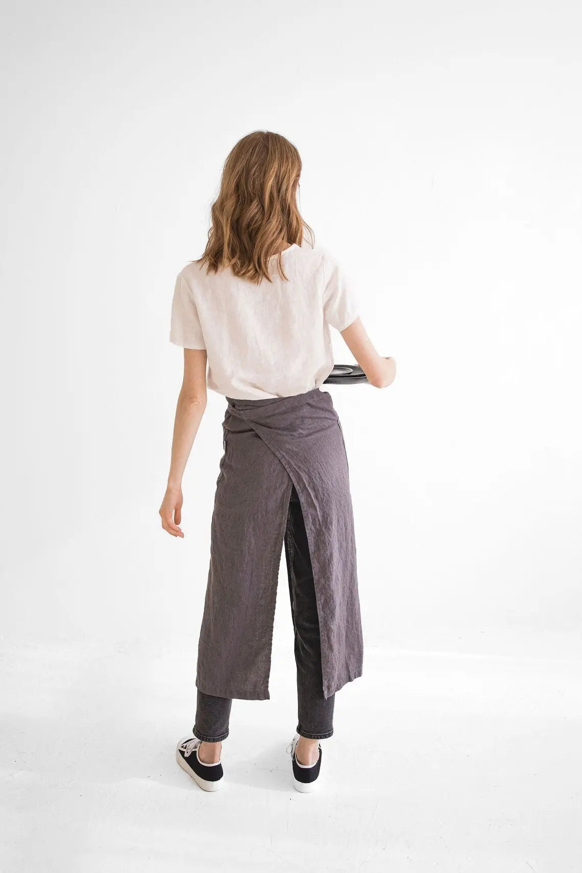 Split Leg Linen Apron - Epic Linen luxury linen