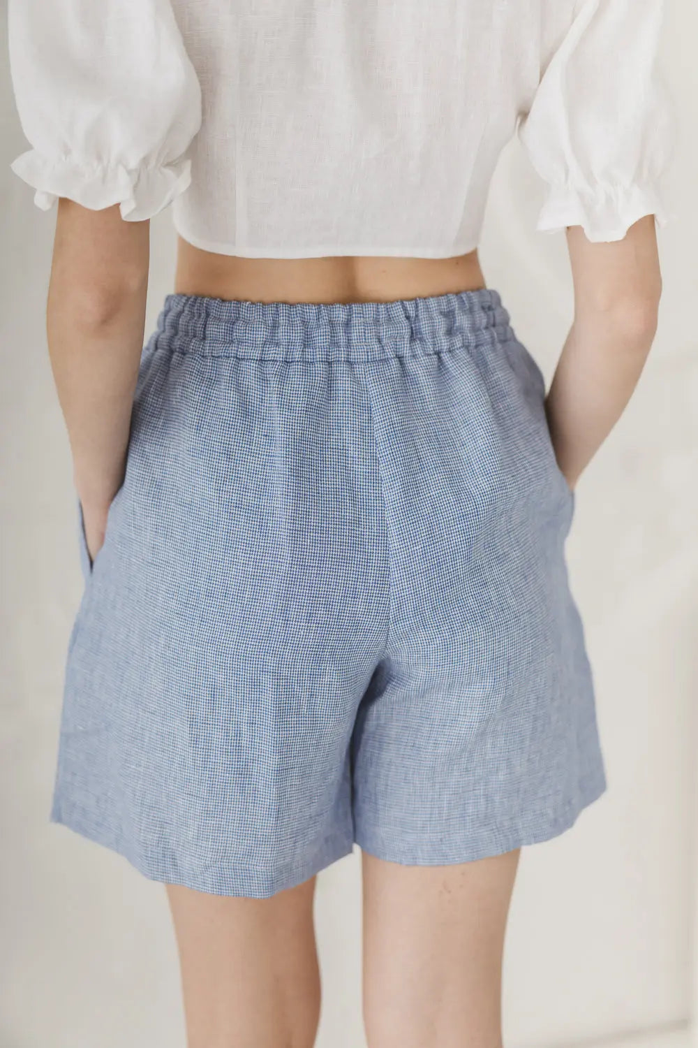Leinen-Shorts – lockere Passform mit elastischem Bund