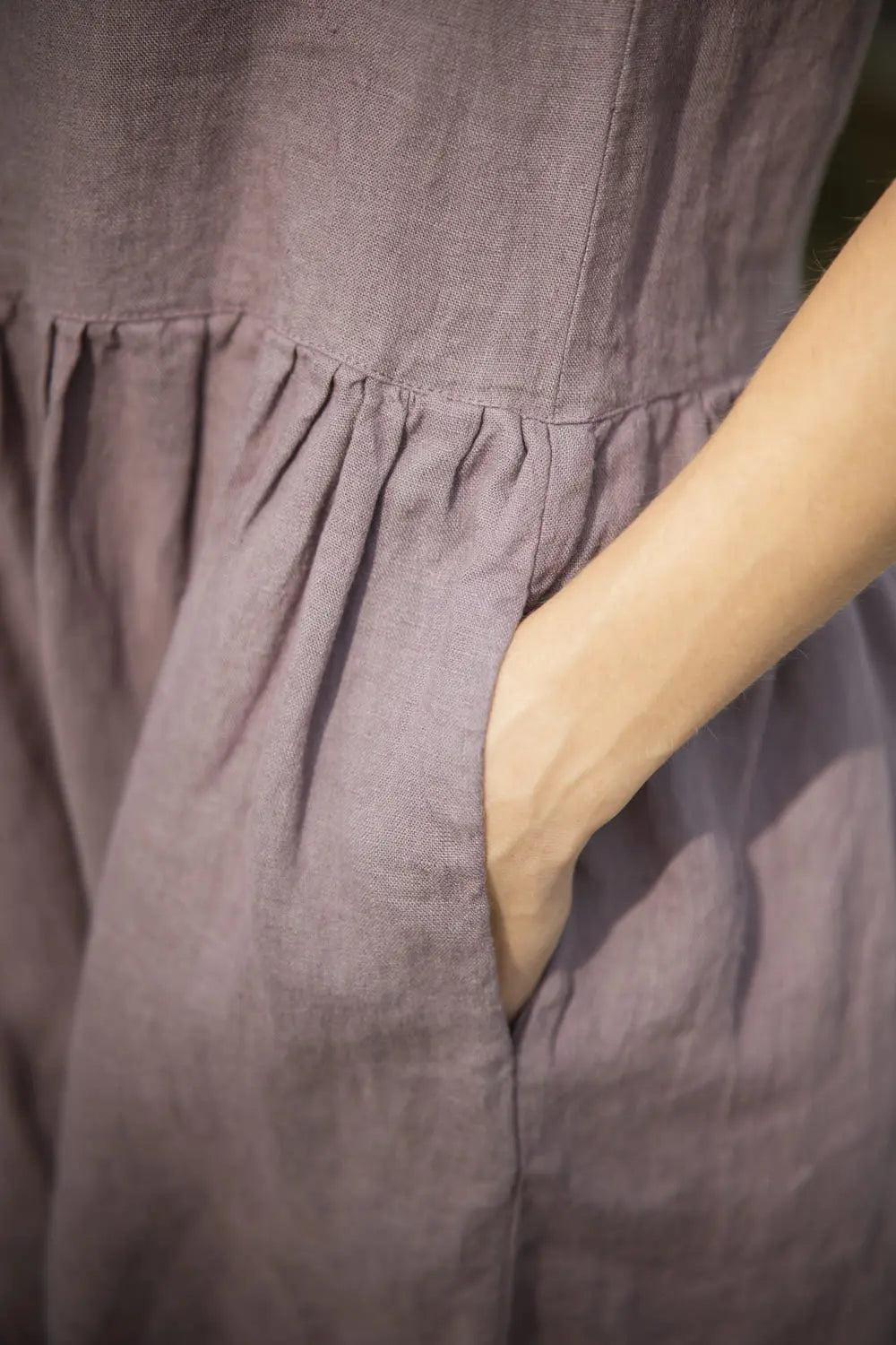 Leinenkleid mit Taschen