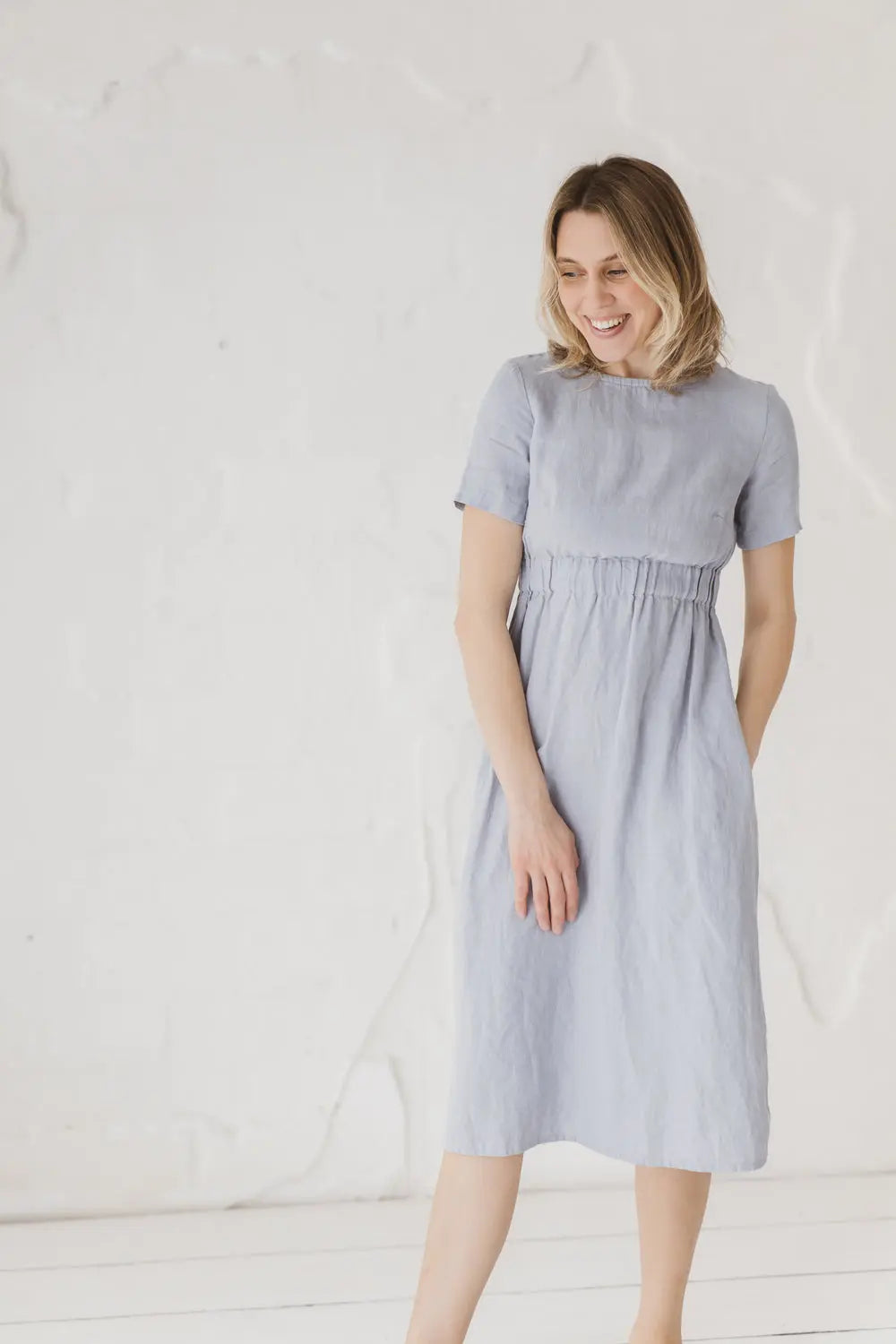 Weiches Leinenkleid