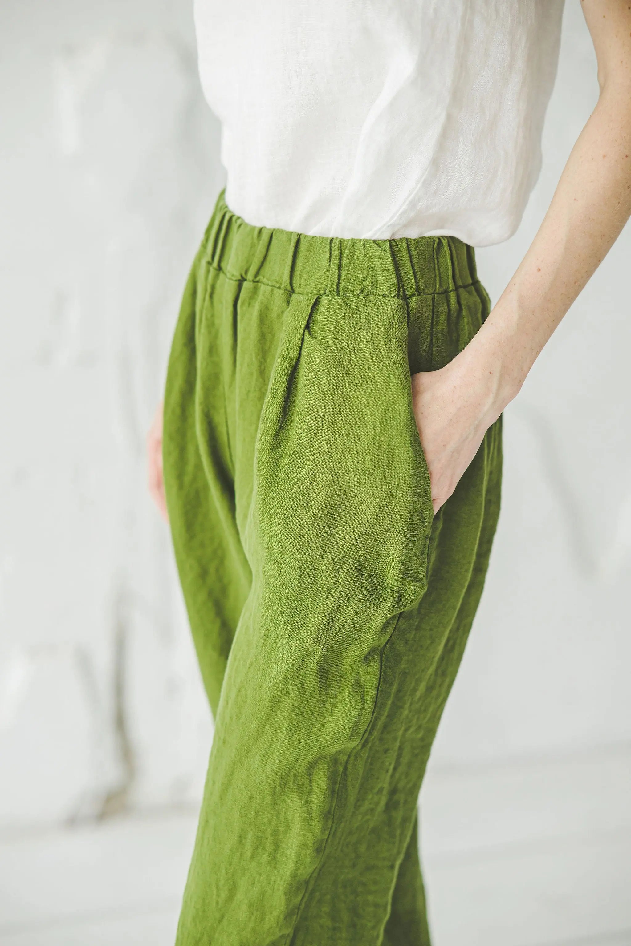Tapered Linen Pants - Epic Linen conscious fashion