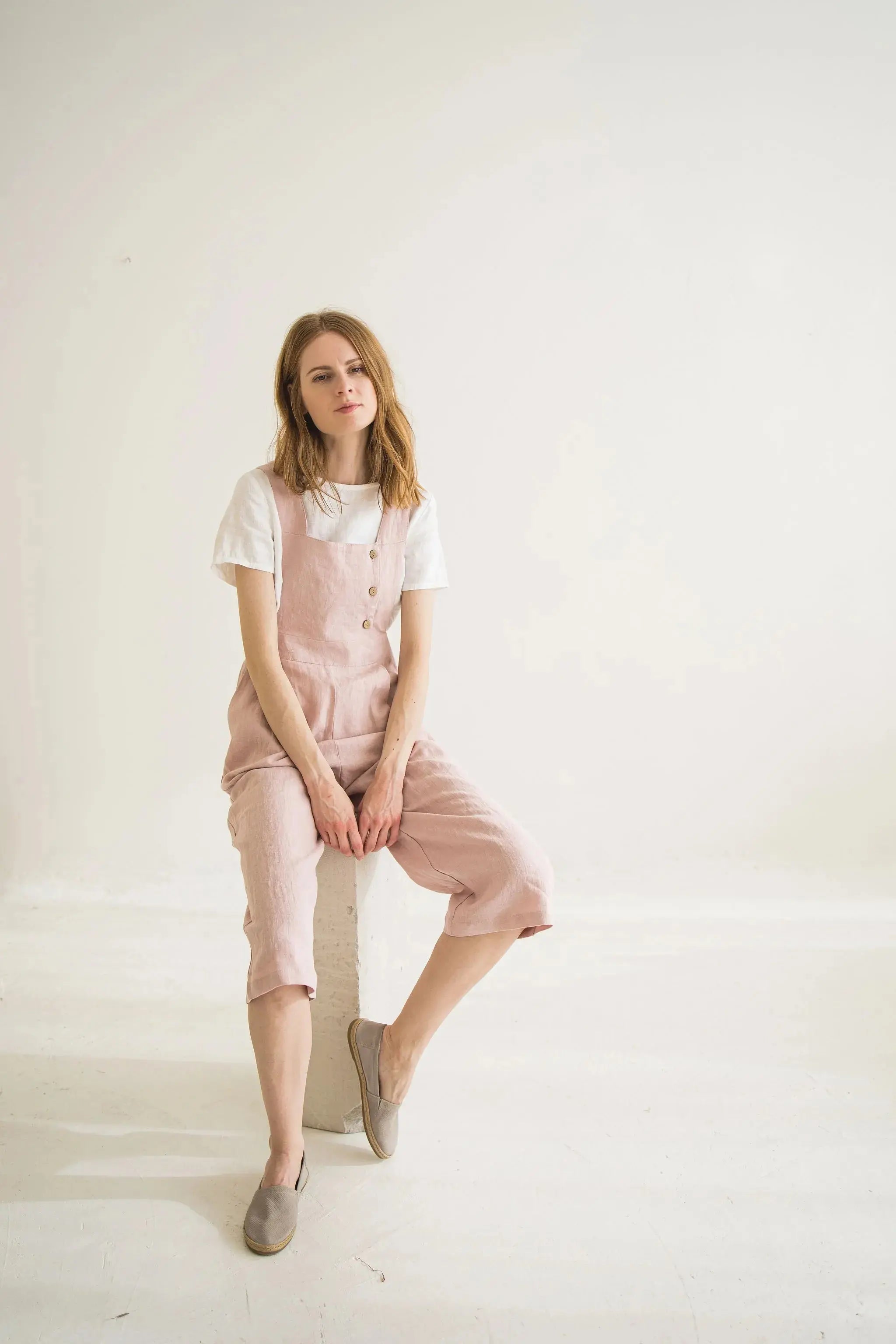 Sleeveless Linen Jumpsuit Epic Linen