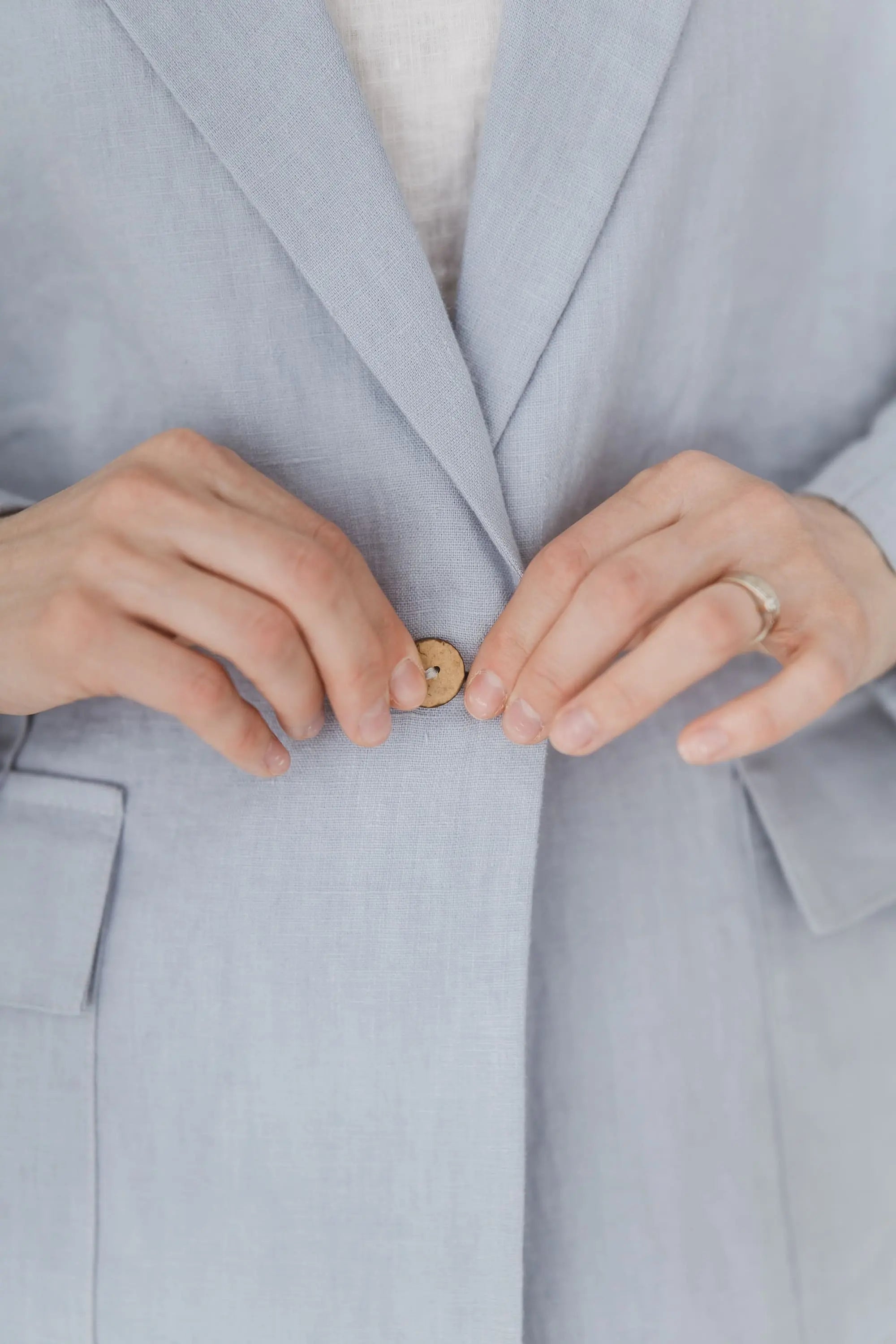 Minimalist Oversized Linen Blazer Epic Linen