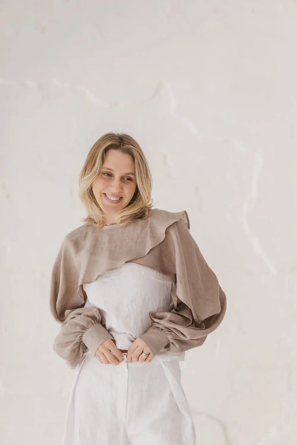 Linen Bolero - Lightweight Gauze Summer Shrug