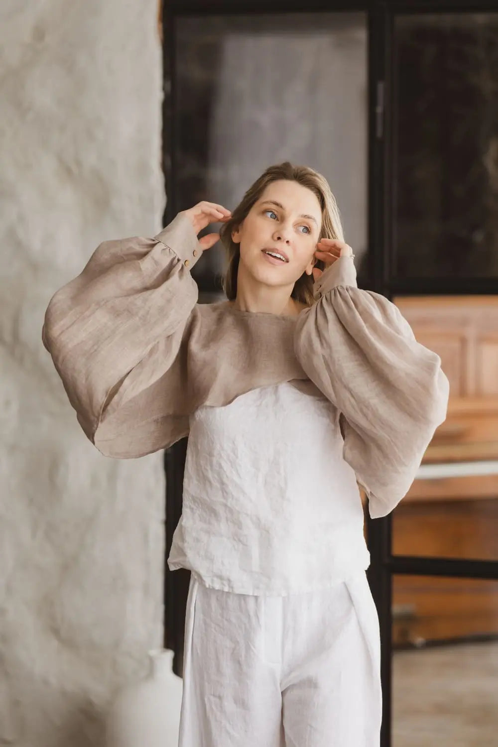 Linen Bolero - Lightweight Gauze Summer Shrug