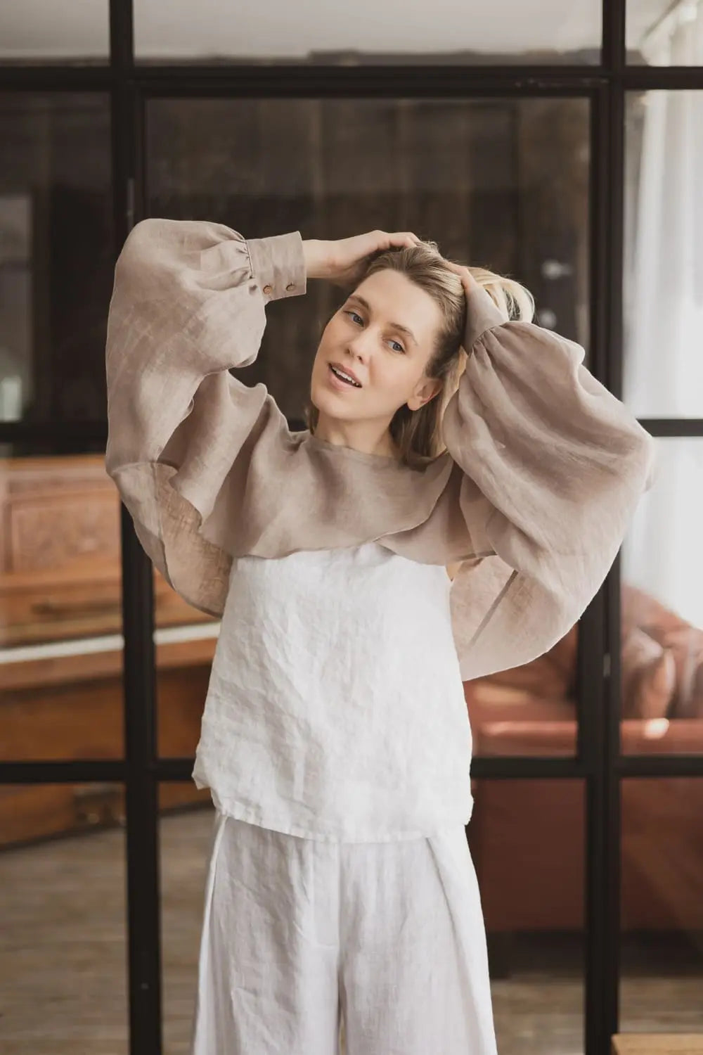 Linen Bolero - Lightweight Gauze Summer Shrug