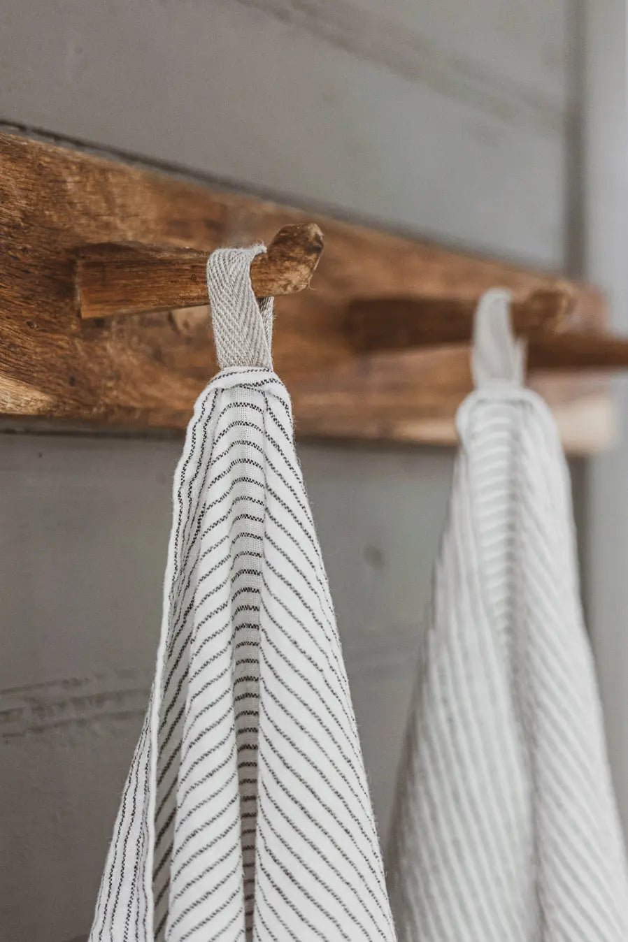 Stonewashed Linen Kitchen Tea Towels Set of 2  Pattern Epic Linen