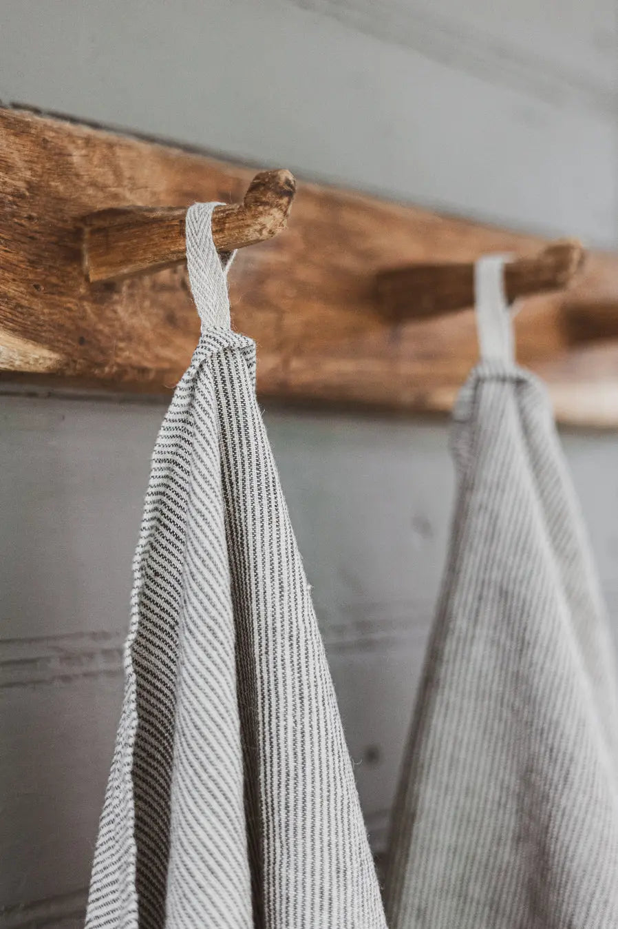 Stonewashed Linen Kitchen Tea Towels Set of 2  Pattern Epic Linen