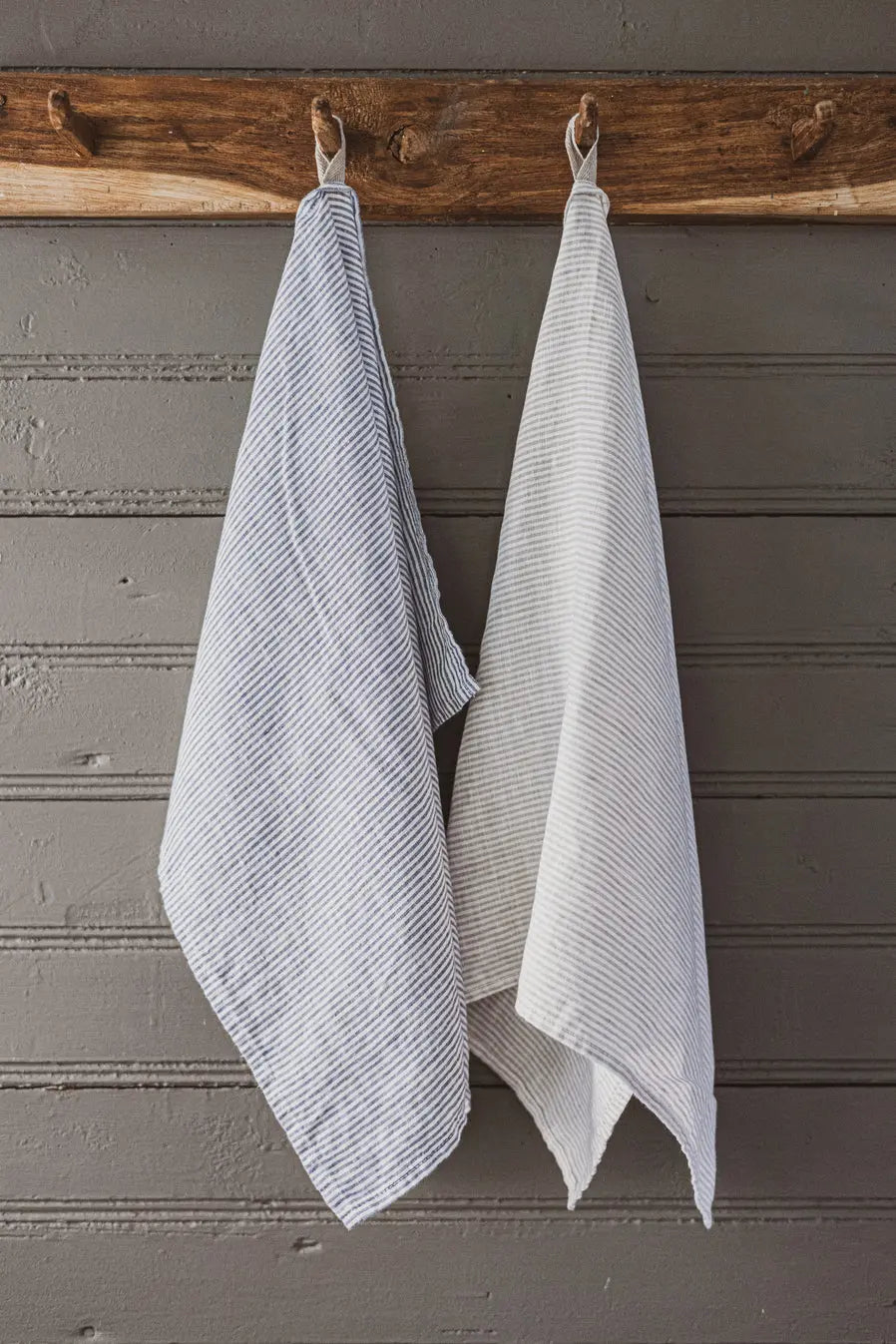 Stonewashed Linen Kitchen Tea Towels Set of 2  Pattern Epic Linen