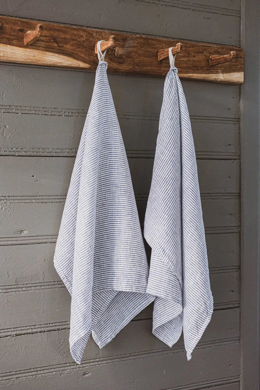 Stonewashed Linen Kitchen Tea Towels Set of 2  Pattern Epic Linen