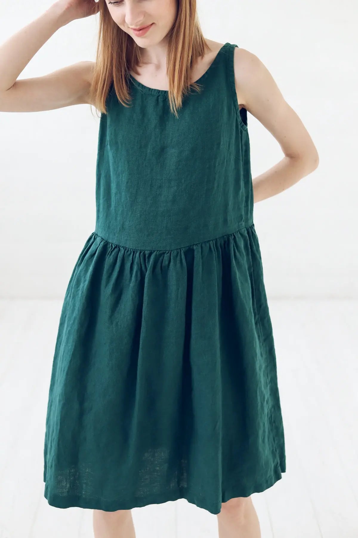 Linen Dress with Pockets Epic Linen