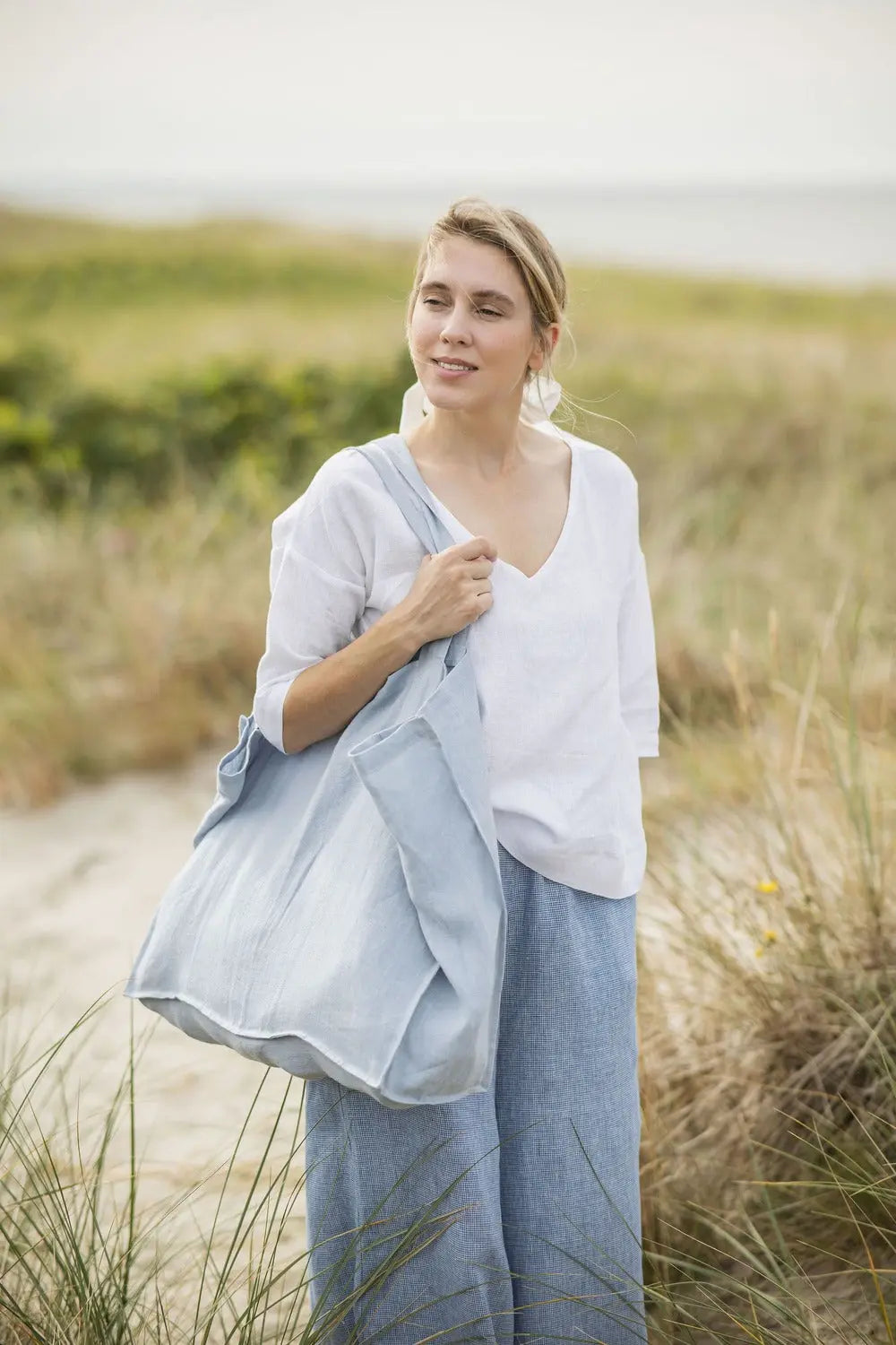 Linen Carryall Bag – Weekend Tote