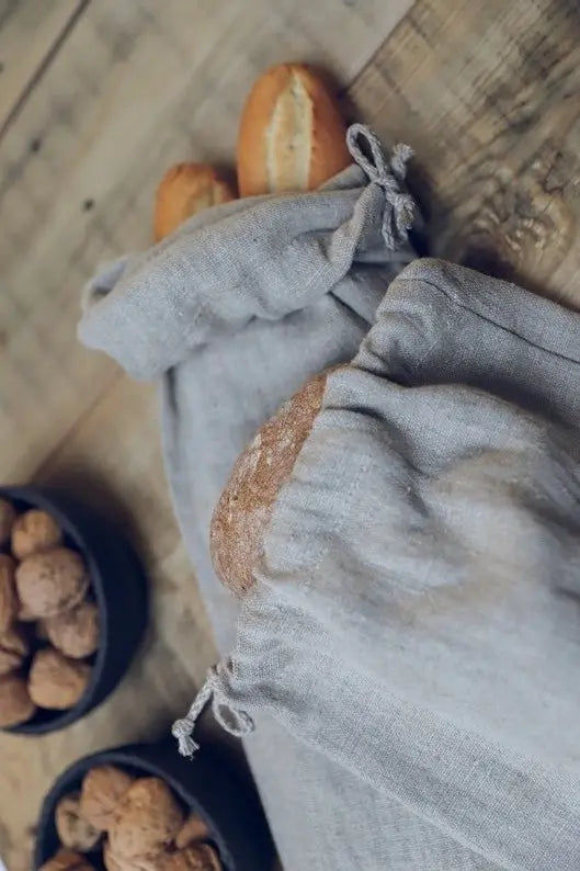 French  Linen Bread Bag for Baguette Epic Linen