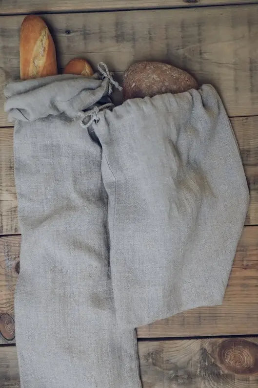 French  Linen Bread Bag for Baguette Epic Linen