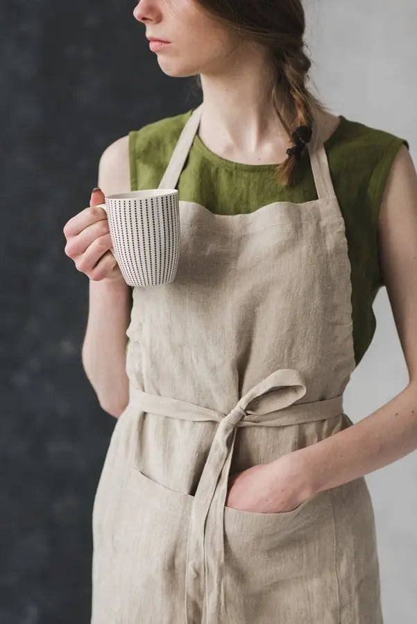 Bib Linen Apron - Epic Linen luxury linen