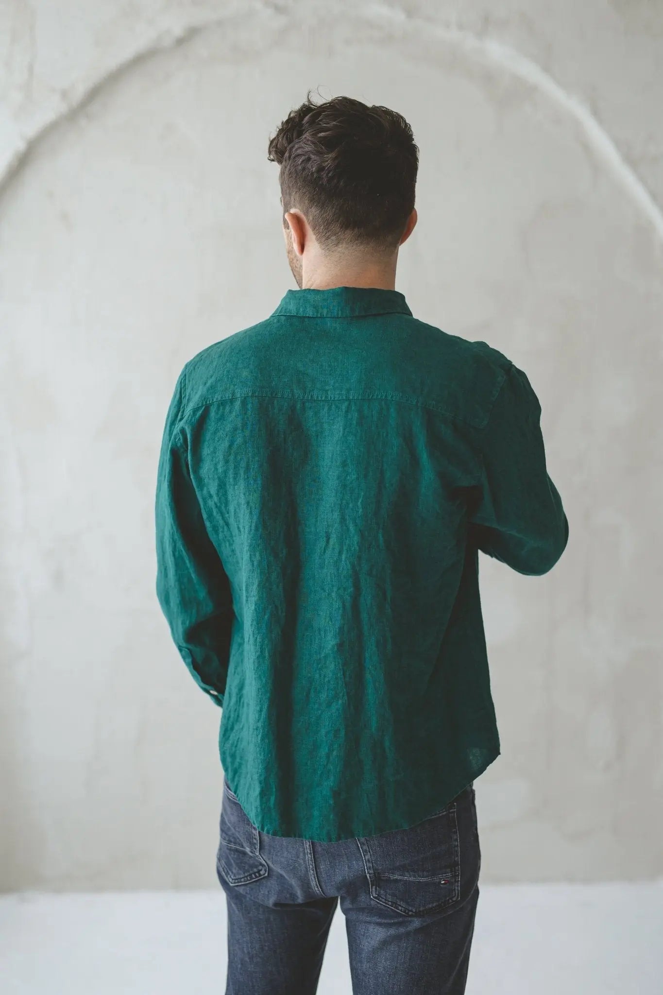 Men's Fitted Linen Shirt - Epic Linen luxury linen