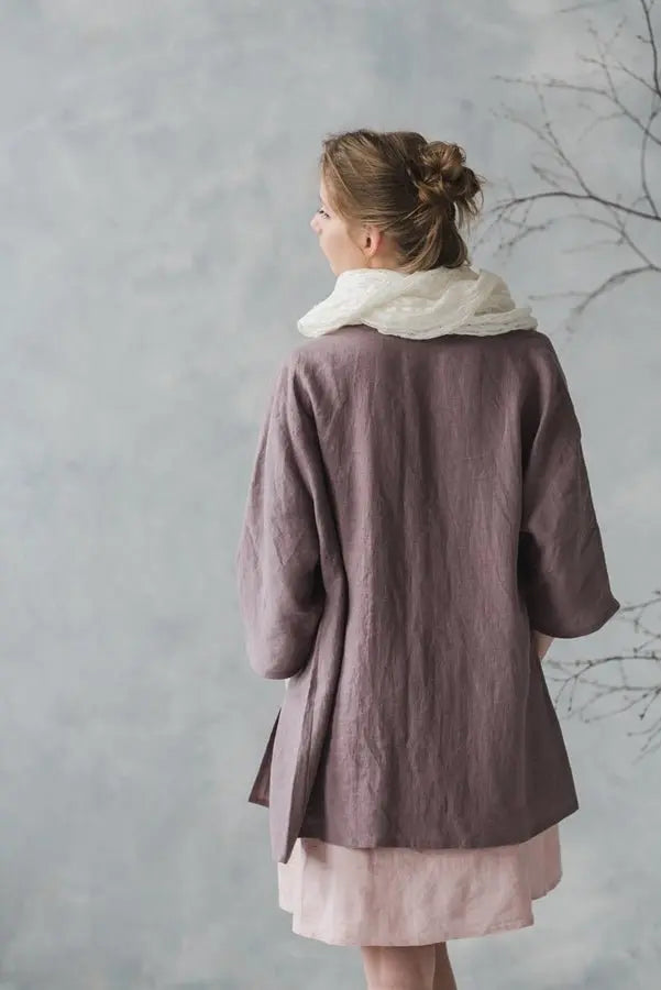 READY TO SHIP Linen Kimono Jacket - Epic Linen luxury linen