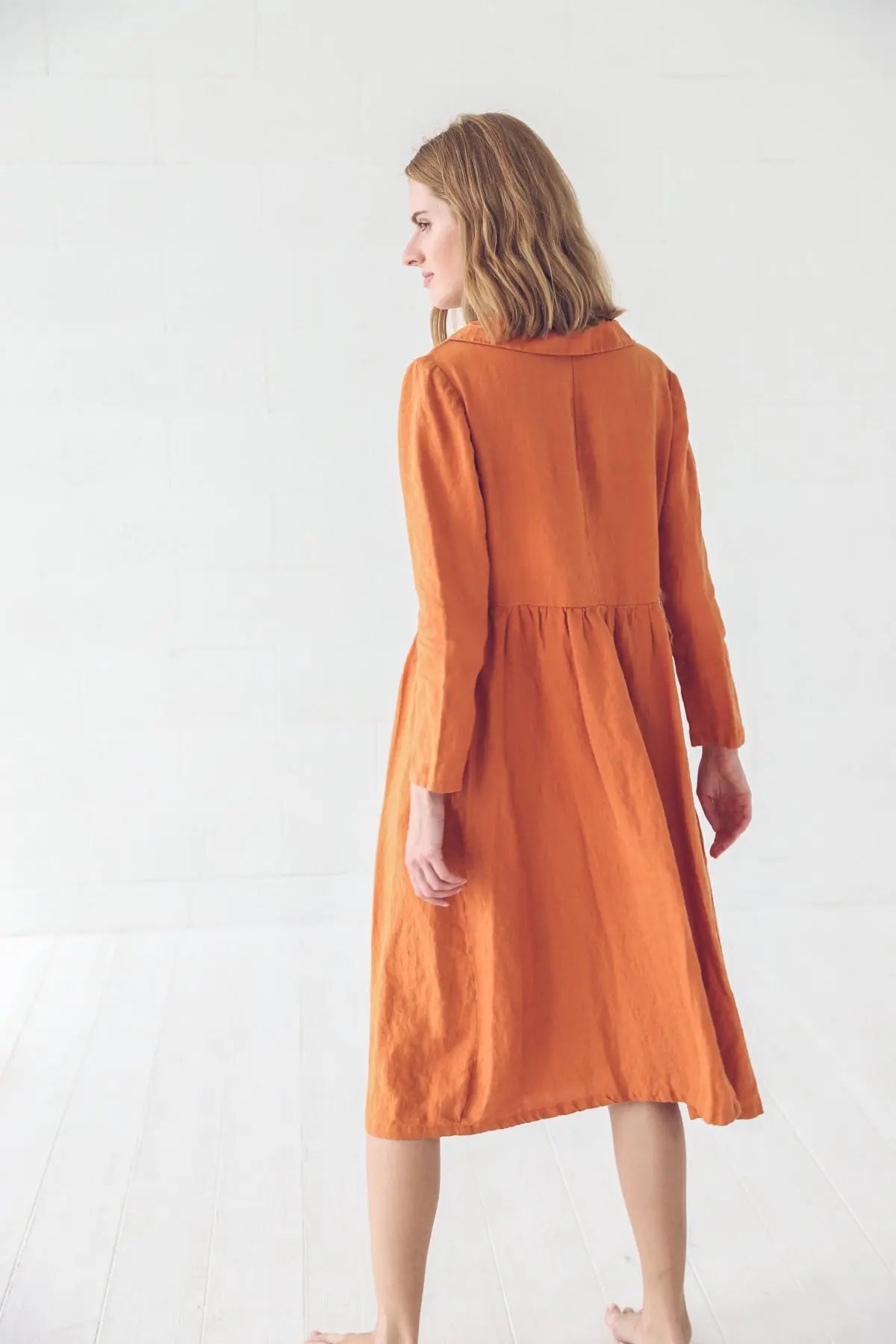 Renaissance Romantic Linen Dress - Epic Linen luxury linen