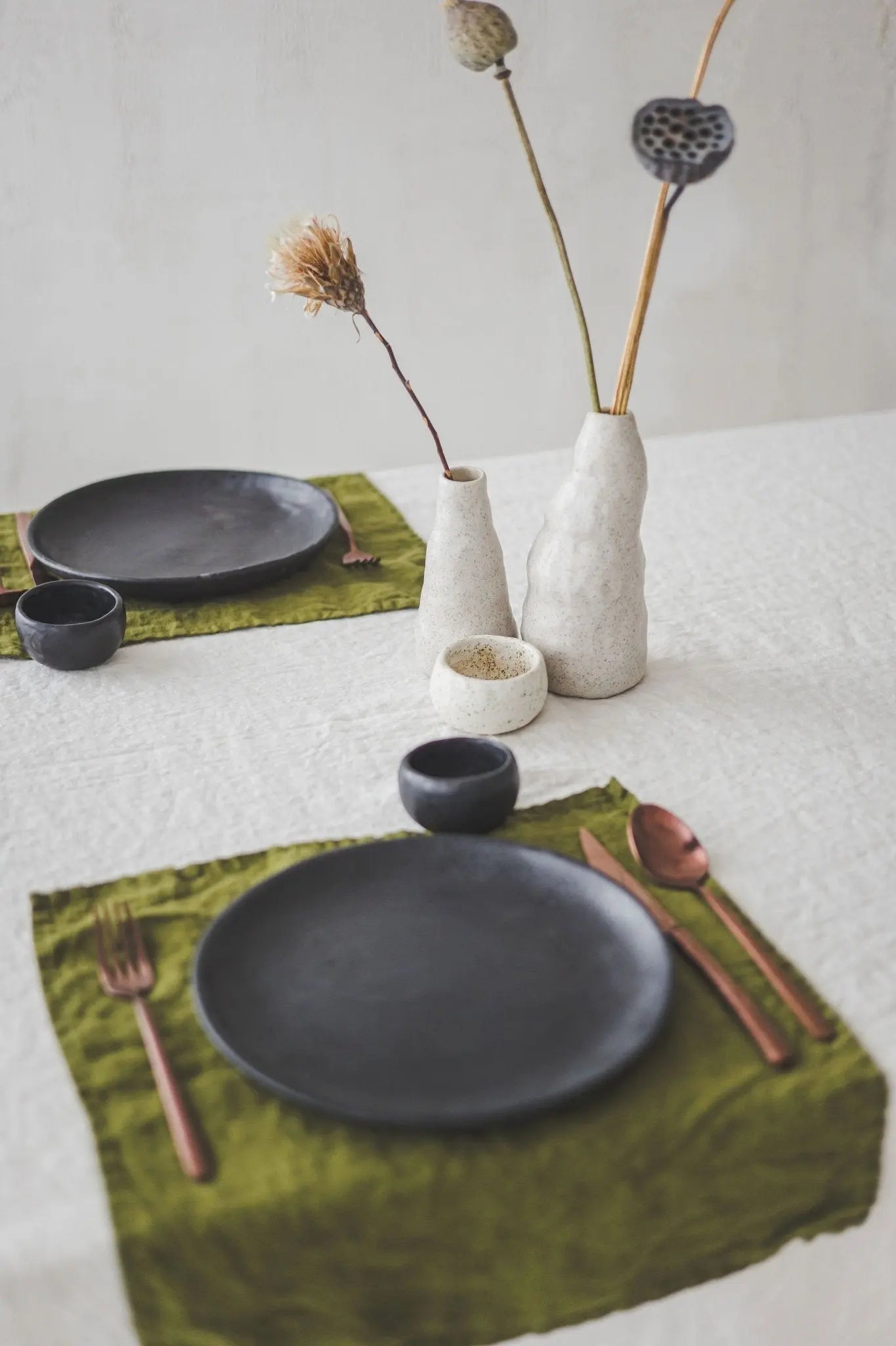 Set of 2 Stonewashed Natural Linen Napkins in Organic Gift Box - Epic Linen luxury linen